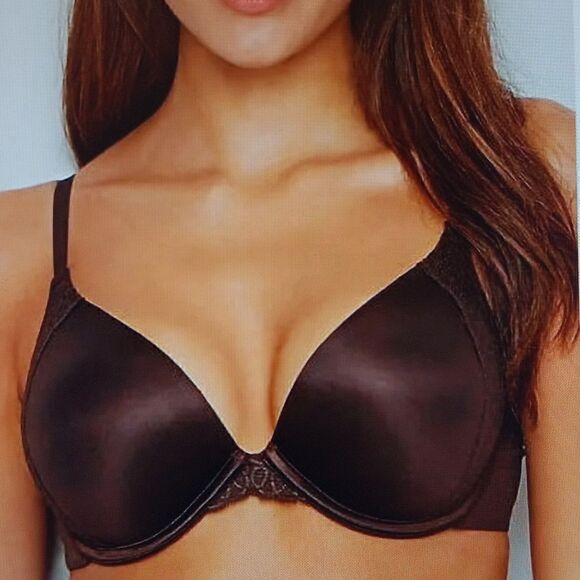 New 34C Maidenform Natural Boost Demi T-Shirt Underwire Bra Warm Cocoa  New - Picture 1 of 6